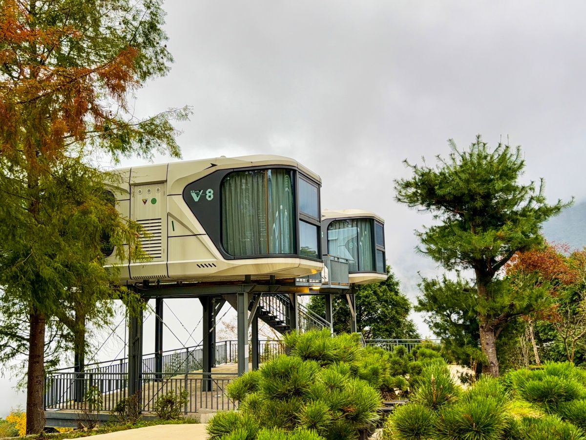 ❤旅宿分享❤【數碼天空太空艙】新竹尖石鄉住進雲裡的一晚｜一泊一食入住心得＋完整攻略