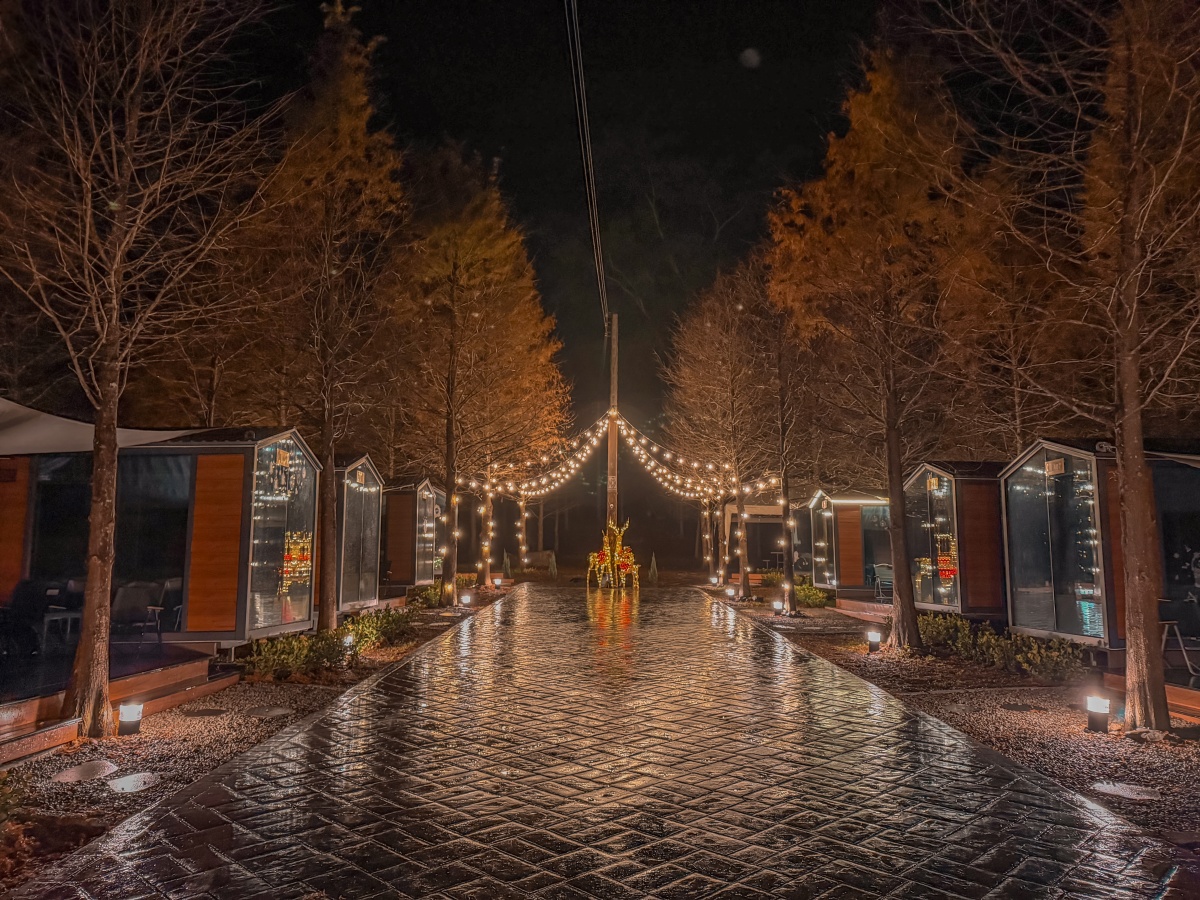 ❤旅宿分享❤【會來尖石溫泉渡假村】新竹尖石露營車推薦｜被落羽松包圍的懶人露營車，在森林裡醒來再去泡溫泉