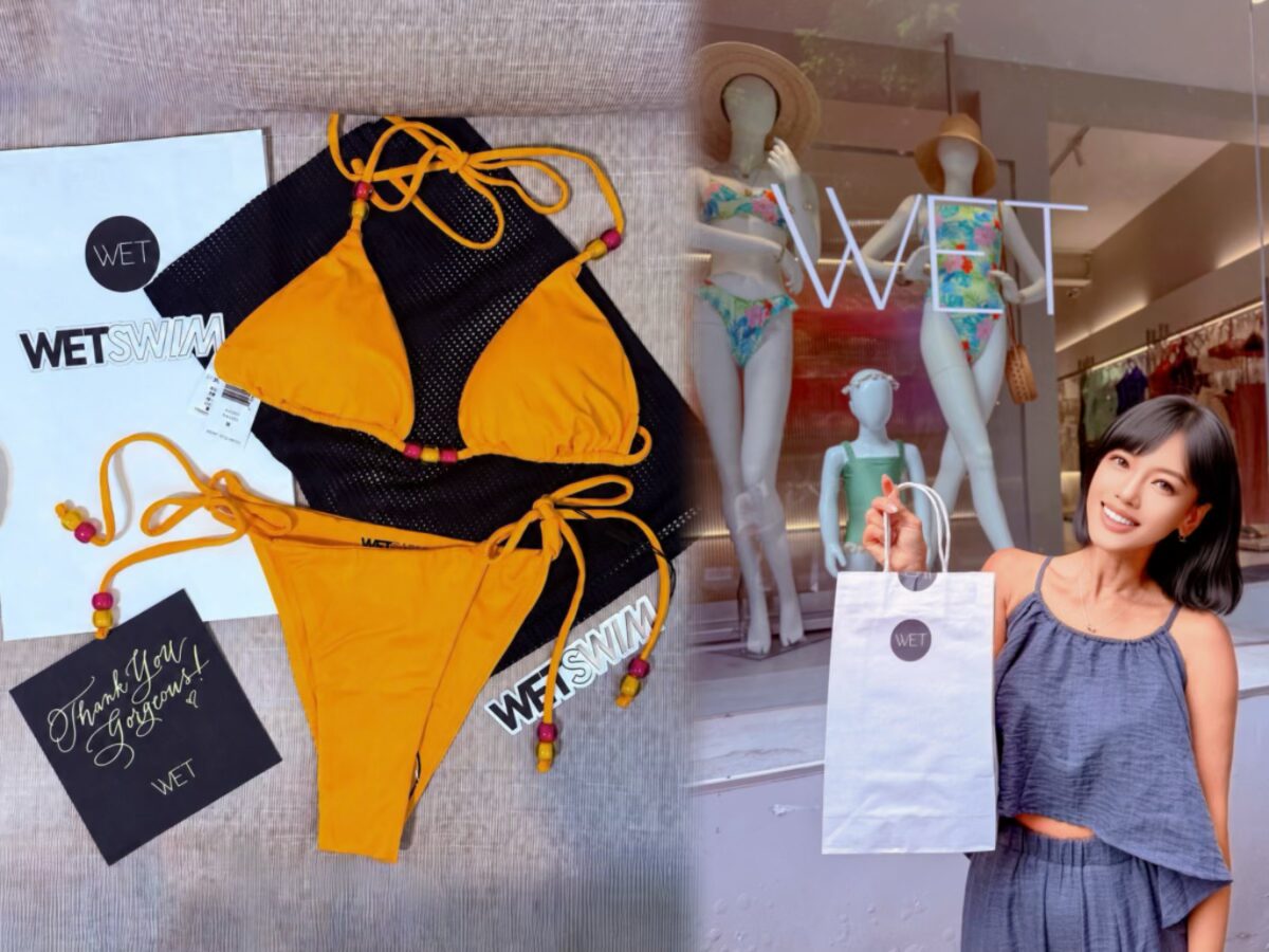 ❤產品分享❤【WET Swimwear】敦南門市試穿心得｜穿上烈焰黃Brya串珠比基尼，跟著感覺「隨心搭 Mix Your Way」